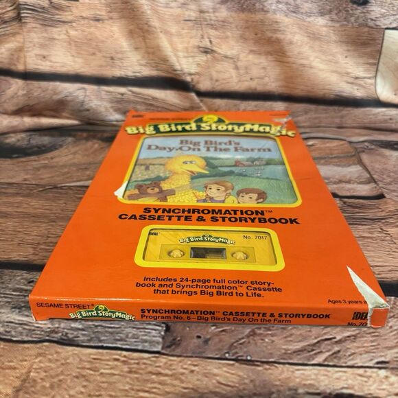 Vintage Big Bird StoryMagic Synchromation Cassette Storybook Day On Farm IDEAL - Picture 5 of 6
